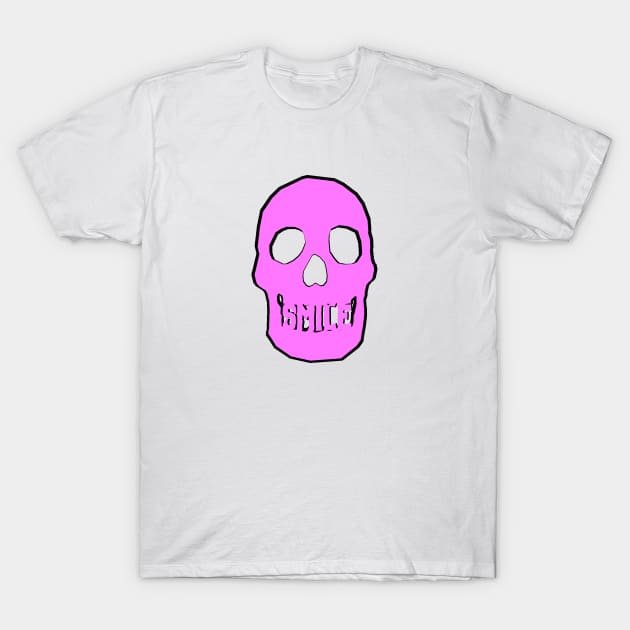 Pink Skull Smile T-Shirt by CANJ72